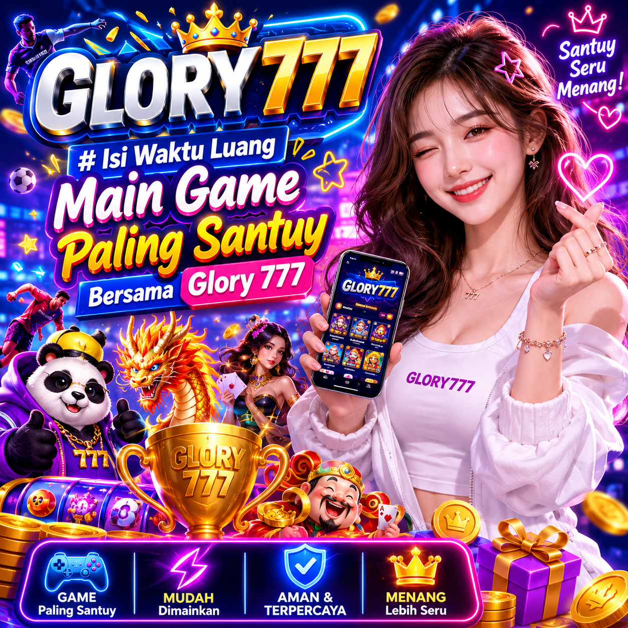 GLORY777: Favorit! Situs Main Game Mobile Santuy & Bikin Happy